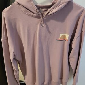 Lavender Hoodie with Abstract Design